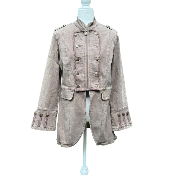 DG2 by Diane Gilman Jackets & Blazers - Vintage DG2 by Diane Gilman Military Style Denim Jacket